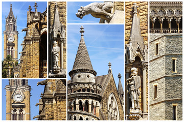 Collage of the details of the University of Mumbai. India