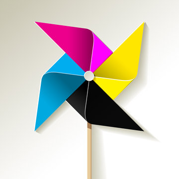 Papierm&uuml;hle bunt CMYK