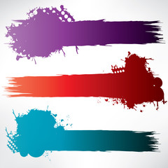 Splash on abstract background