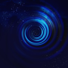 Blue Spiral Vortex - obrazy, fototapety, plakaty
