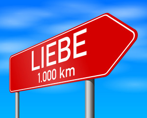 schild r liebe 1.000km I