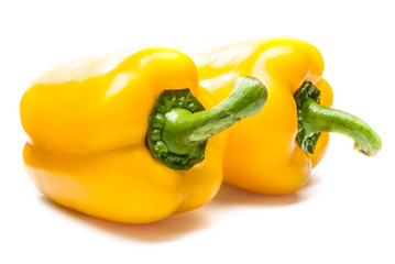 Bell Peppers on a white background