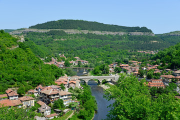 View from old town Veliko Tarnovo in Bulgaria