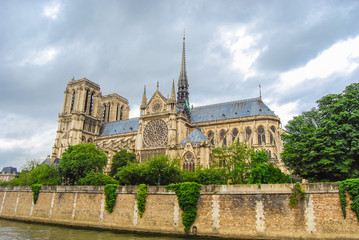 notre-dame church, view from seine