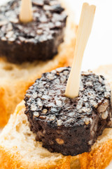 Blood sausage tapas