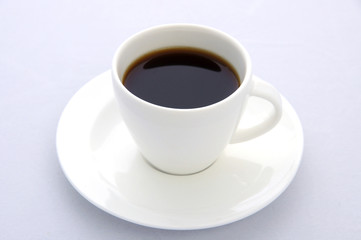 Espresso coffee cup on white background