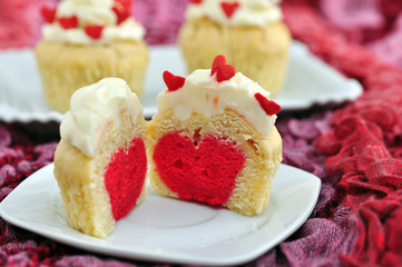 Herz Cupcake