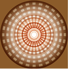 Abstract circles grid design seamless pattern