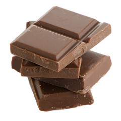 Closeup detail of chocolate parts