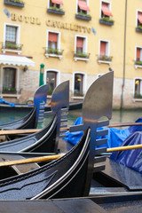 Fototapeta na wymiar gondolas on grand canal