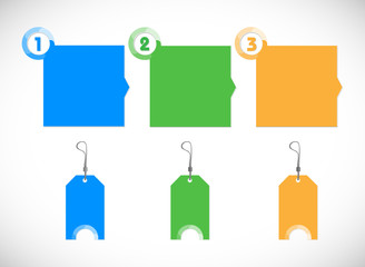 Collection Vector sticker / Price tags information