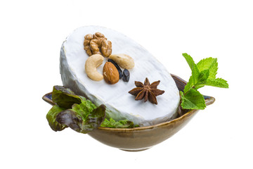 Fresh soft brie cheese