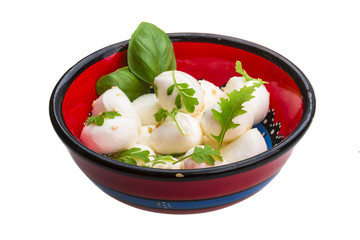 Mozzarella with herbs