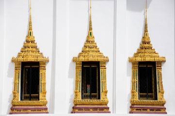 Royal patheism windows in Roayl Palace, Thailand