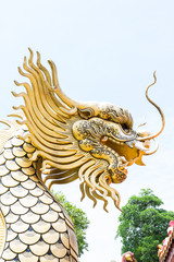 chinese golden dragon statue