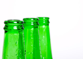 Three green bottles