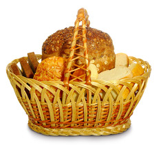 basket with bread