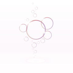 Transparent soap bubbles, eps10 vector