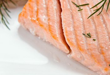 salmon with dill
