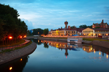 historical district of Ivanovo in evening