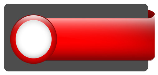 BLANK web button (rectangular red icon arrow click here)