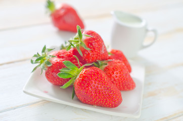 strawberry with creams