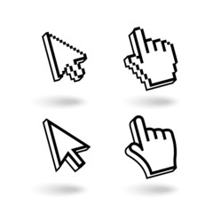 Pixel cursors icons