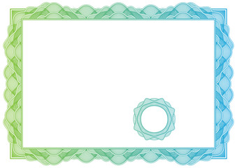 Certificate. Vector pattern for currency, diplomas