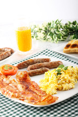 Breakfast typical American