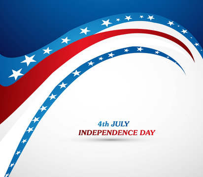 4th july american independence day fantastic wave vector