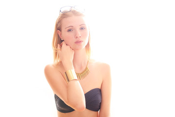 Obraz premium Model trägt Bikini