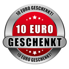 5 Star Button rot 10 EURO GESCHENKT DTO DTO