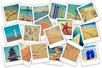 Fototapeta na wymiar Lato na plaży collage
