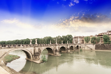 Bridge Sant'Angelo in Rome.