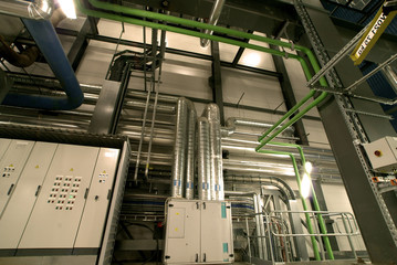 Industrial zone, Steel pipelines and cables