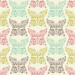 ornate butterfly pattern