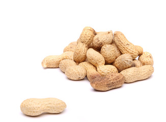 A handful of peanuts for a pod