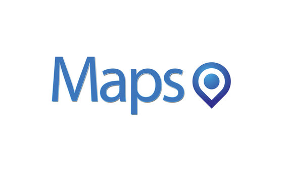Maps, blue Pointer and Business Strategymaps,