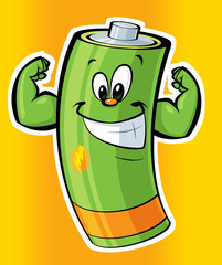 Happy super strong cartoon battery