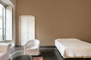 beautiful interior of hotel, view bedroom