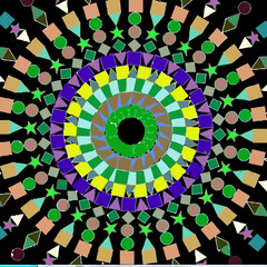 Concentric patterned texture