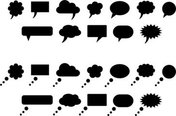 Comic Bubbles set