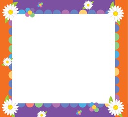 Happy and colorful - cartoon frame - for children