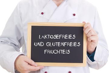 Laktosefreies und glutenfreies Fruchteis