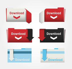 Modern Design download template / horizontal cutout lines / grap