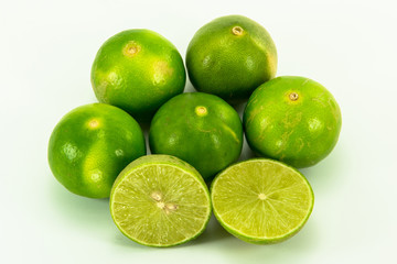 Isolated lime fruits