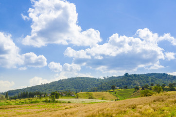 Mountain and nice sky