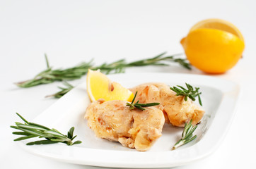Chicken with lemon and rosemary