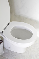 White toilet