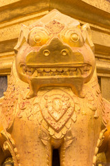 Detail decoration at Shwezigon pagoda in old Bagan, Mandalay